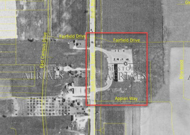 Hotel Chieftan - 1955 Aerial (newer photo)